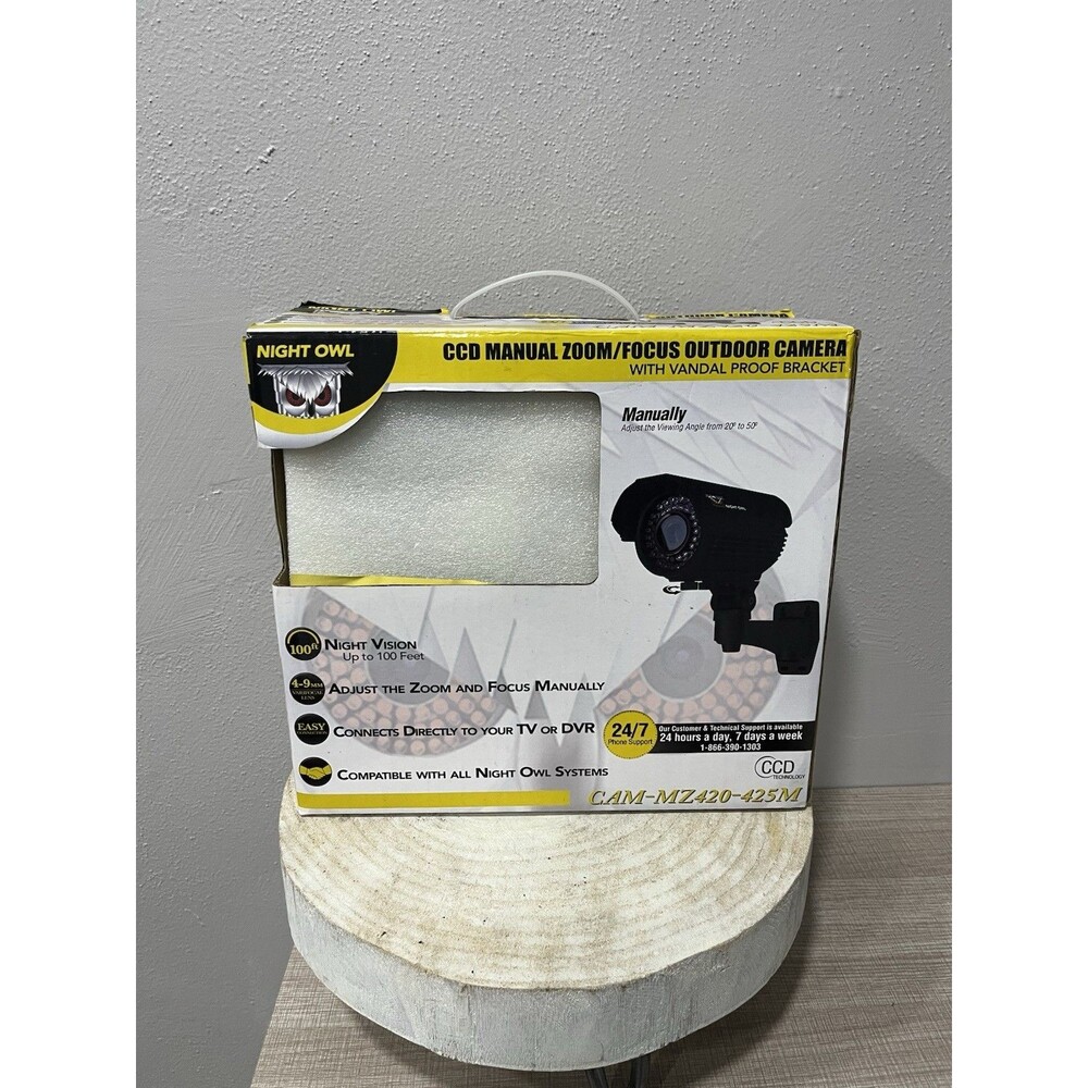 Night Owl CAM-MZ420-425M CCD Outdoor Camera 420 TVL Manual Zoom Weatherproof